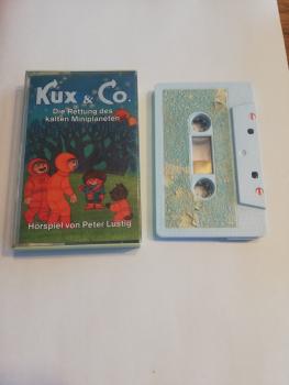 Kux & Co Folge 1 Die Rettung des kalten Miniplaneten Weiß mit Blauen Aufkleber 10301 Eins Extra(Label der MC Seite 2 komplett gelöst)